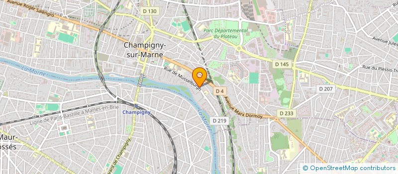 localisation de l'entreprise STE DEVELOPPEMENT PROJETS MEDICAUX ARMENIE à CHAMPIGNY-SUR-MARNE
