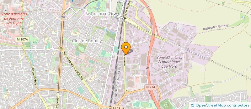 localisation de l'entreprise STE DIJONNAISE MATERIEL ELECTRIQUE à DIJON