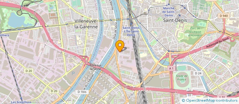 localisation de l'entreprise STE DISTRIBUTION CHALEUR ST DENIS  SAINT-DENIS