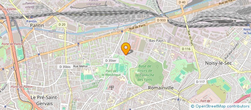 localisation de l'entreprise STE DOBRO à ROMAINVILLE