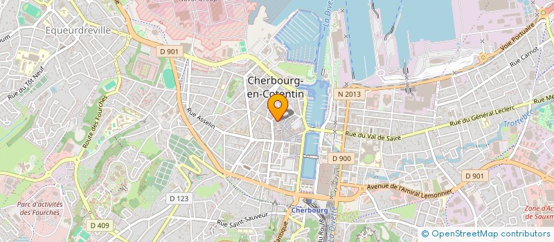 localisation de l'entreprise STE DOCUMENTATION ET TRAVAUX INDUSTRIELS à CHERBOURG-EN-COTENTIN