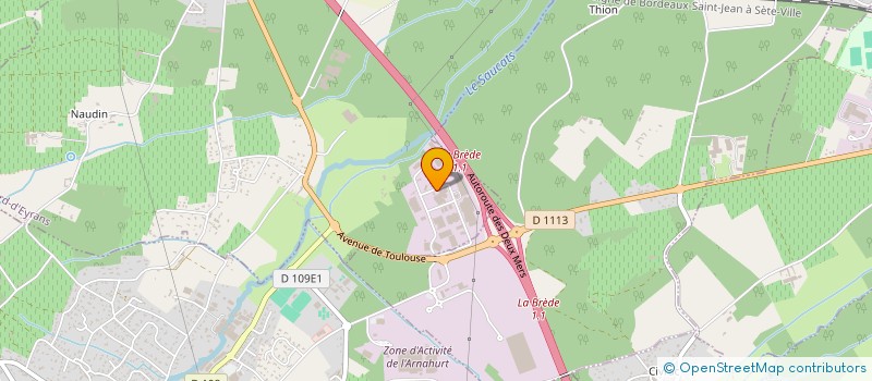 localisation de l'entreprise STE DU CHATEAU DE MALLEPRAT  MARTILLAC