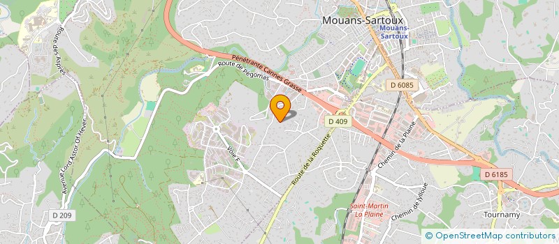 localisation de l'entreprise STE EBENISRIE REPETTI ET SCANZALUPI à MOUANS-SARTOUX