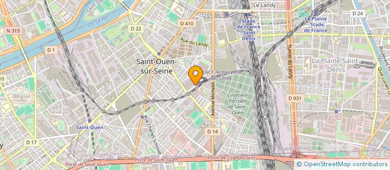 localisation de l'entreprise STE EBURNEENNE DE CONSTRUCTION à SAINT-OUEN-SUR-SEINE