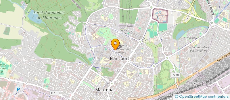 localisation de l'entreprise STE EGLANTINE DECORATION JARDINS à ELANCOURT