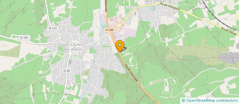 localisation de l'entreprise STE ELECTRICITE INDUST ET BATIMENT à SAINT-LAURENT-DES-ARBRES