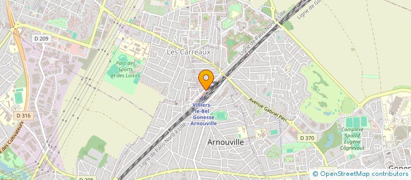localisation de l'entreprise STE ELECTRO MYOGRAPHIE à ARNOUVILLE