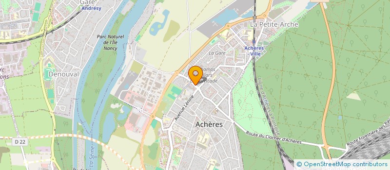 localisation de l'entreprise STE ELISA  ACHERES