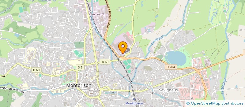 localisation de l'entreprise STE EMBALLAGES MONTBRISONNAISE à SAVIGNEUX