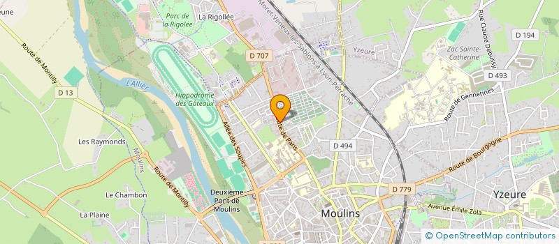 localisation de l'entreprise STE EMULATION DU BOURBONNAIS à MOULINS