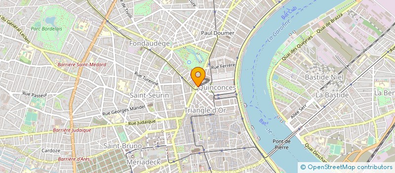 localisation de l'entreprise STE EN COMMANDITE SIMPLE ART DU VITRAIL à BORDEAUX