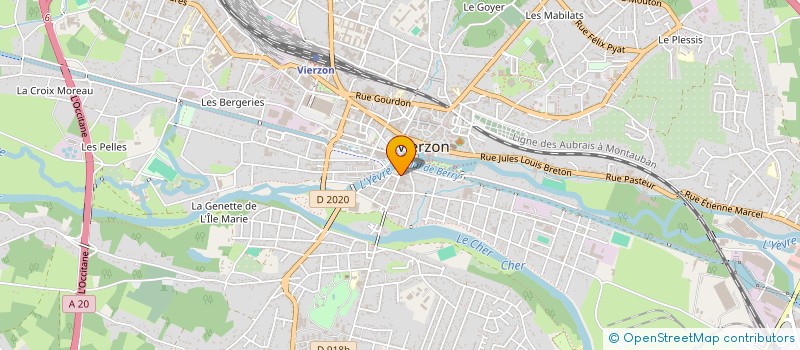 localisation de l'entreprise STE EN NOM COLLECTIF DESNOUES MAGNOUX à VIERZON