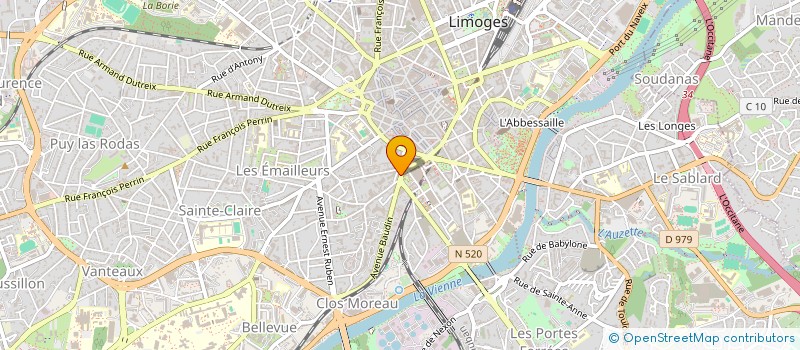 localisation de l'entreprise STE ENTOMOLOGIQUE DU LIMOUSIN  USSEL