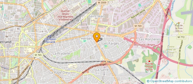 localisation de l'entreprise STE ENTR CONST IMMOB LA VEYRE à CLERMONT-FERRAND