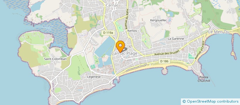 localisation de l'entreprise STE ENTRETIEN RENOVATION TEXTI  CARNAC