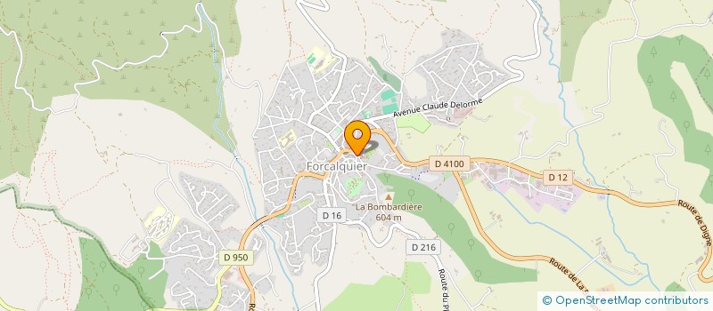 localisation de l'entreprise STE ESPACE SUD DE LIBRAIRIE à FORCALQUIER