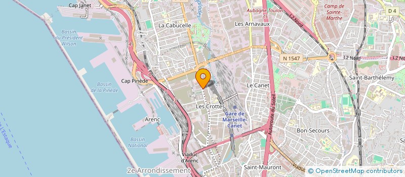 localisation de l'entreprise STE ETANCHEITE TRAVAUX ANNEXES à MARSEILLE