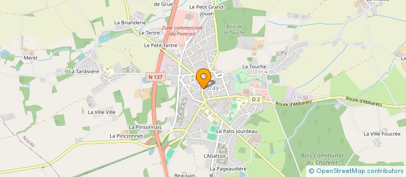 localisation de l'entreprise STE ETUDES CONSTRUC OUVRAGE TRADITIONNEL à NOZAY