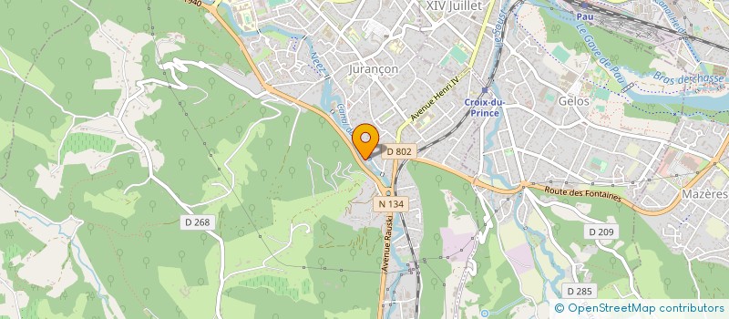 localisation de l'entreprise STE ETUDES REALIS METALLIQUES à JURANCON