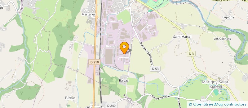 localisation de l'entreprise STE EUROP CONCEPTION MECANIQUE  RUMILLY