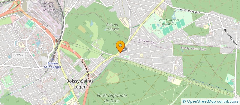 localisation de l'entreprise STE EUROPEENNE D ESPACES VERTS à BOISSY-SAINT-LEGER