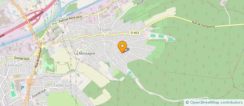 localisation de l'entreprise STE EUROPEENNE TUYAUTERIE ET SOUDURE à ETUPES