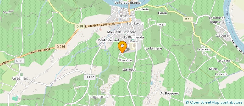 localisation de l'entreprise STE EXPL AGRICOLE FRANQUINOTTE à GREZILLAC