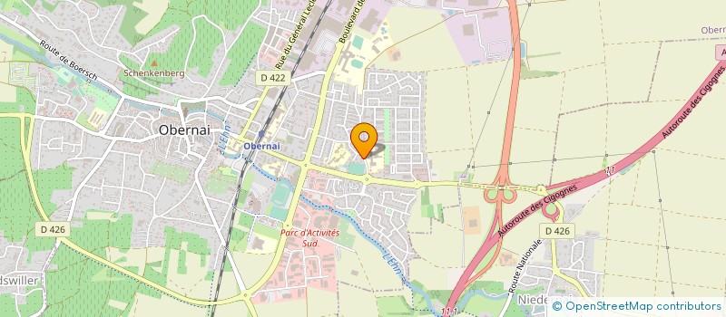 localisation de l'entreprise STE EXPL AUTO ECOLES HORN à OBERNAI
