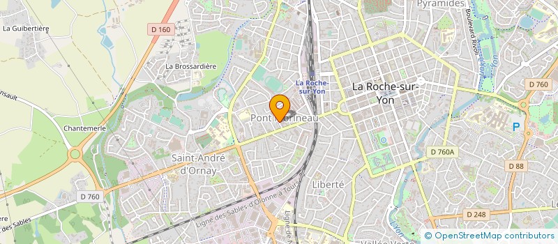 localisation de l'entreprise STE EXPL DES ETS BARRETEAU à LA ROCHE-SUR-YON