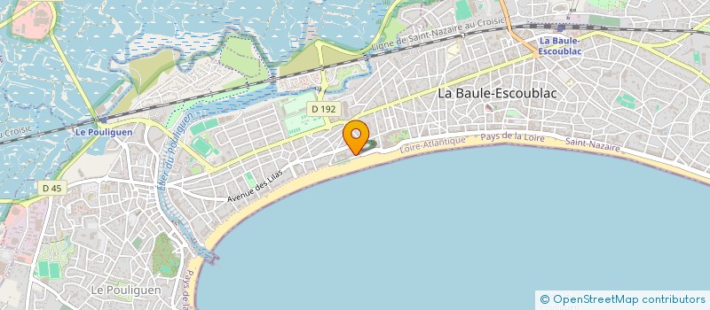 localisation de l'entreprise STE EXPL DU CASINO DE LA BAULE  LA BAULE-ESCOUBLAC