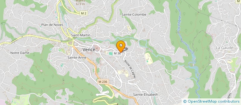 localisation de l'entreprise STE EXPL ENTR CARDI & RONTANI à VENCE