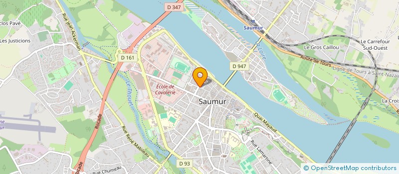 localisation de l'entreprise STE EXPL ETS BEAULIEU à SAUMUR