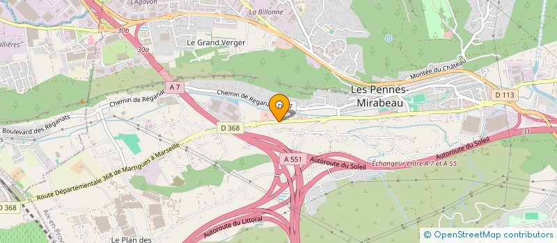 localisation de l'entreprise STE EXPL ETS GIRARD FRERES à LES PENNES-MIRABEAU