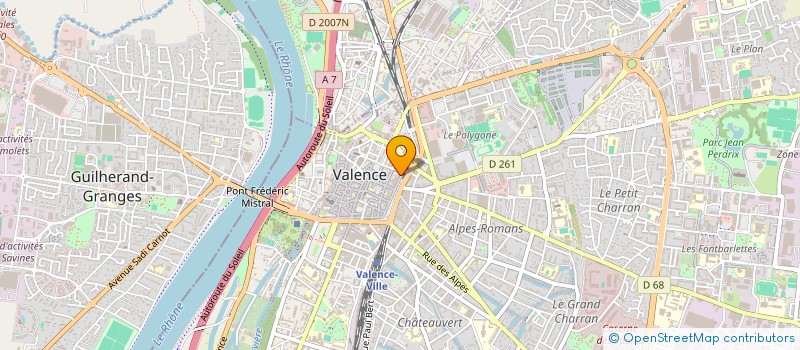 localisation de l'entreprise STE EXPL ETS GRILLERE à VALENCE
