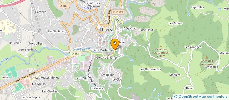 localisation de l'entreprise STE EXPL ETS SAUZEDDE NERON à THIERS