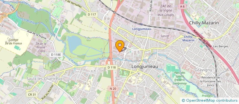 localisation de l'entreprise STE EXPL VEHICULES ACCIDENTES à LONGJUMEAU