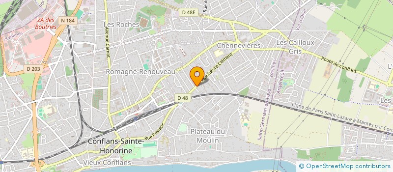 localisation de l'entreprise STE EXPLO CHIRU CLINI TILLEULS à CONFLANS-SAINTE-HONORINE