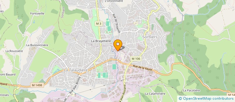 localisation de l'entreprise STE EXPLO ETS PAUL TEIL à SORBIERS