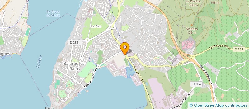 localisation de l'entreprise STE EXPLOI MIROITERIE BALARUCOISE  BALARUC-LES-BAINS