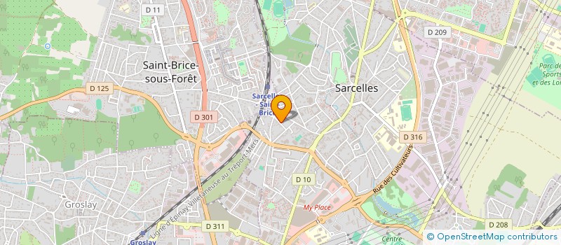 localisation de l'entreprise STE EXPLOIT. BLANCHISSERIE SARCELLES à SARCELLES
