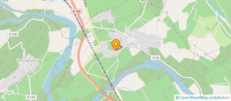 localisation de l'entreprise STE EXPLOIT DES SABLIERES DE NERS à NERS