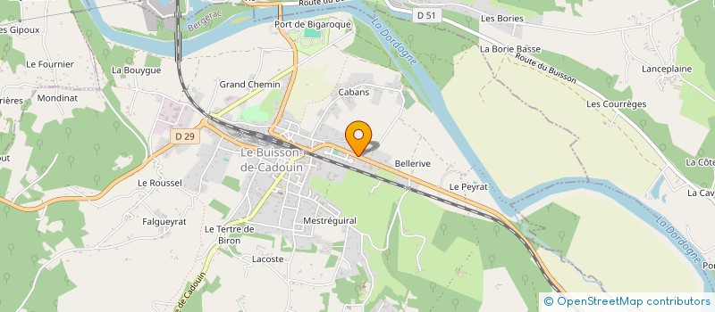 localisation de l'entreprise STE EXPLOIT ETS ARVOUET à LE BUISSON-DE-CADOUIN