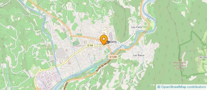 localisation de l'entreprise STE EXPLOIT ETS LUCIEN GOURRU à NYONS