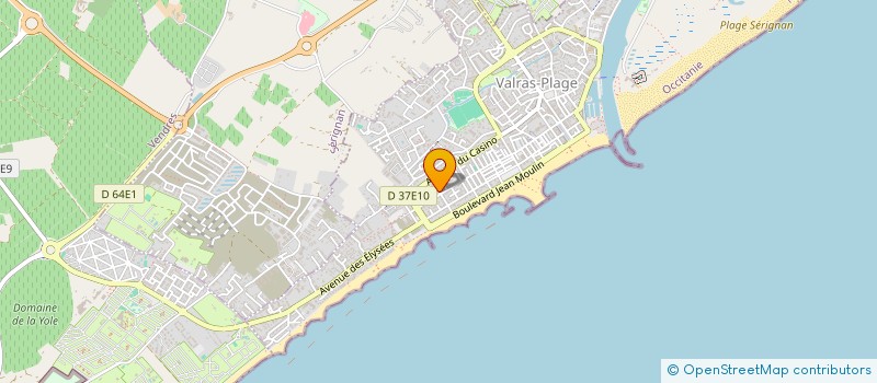 localisation de l'entreprise STE EXPLOIT ETS SOLANS MARTY à VALRAS-PLAGE