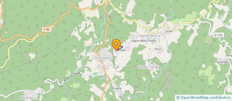 localisation de l'entreprise STE EXPLOIT FORESTIERE POMI ET FILS à SANTA-MARIA-SICHE