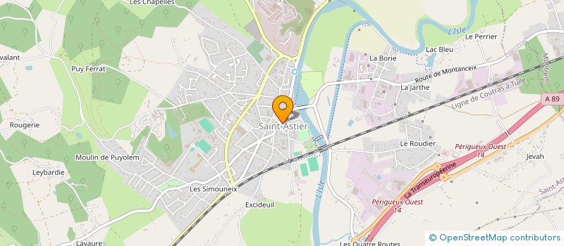 localisation de l'entreprise STE EXPLOIT IMPRIM ASTERIENNE  SAINT-ASTIER