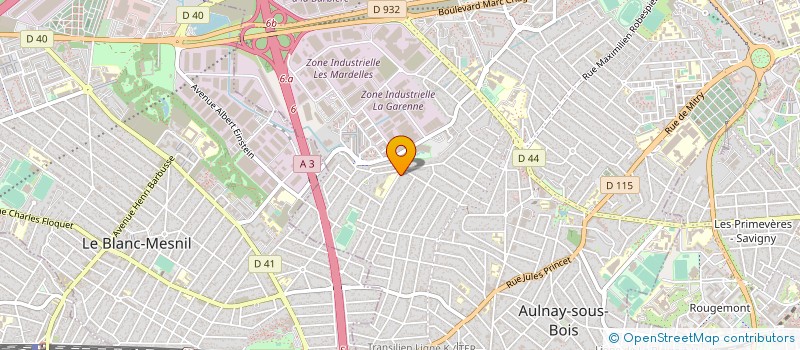 localisation de l'entreprise STE EXPLOIT TRANSPORT DEROBERT à AULNAY-SOUS-BOIS