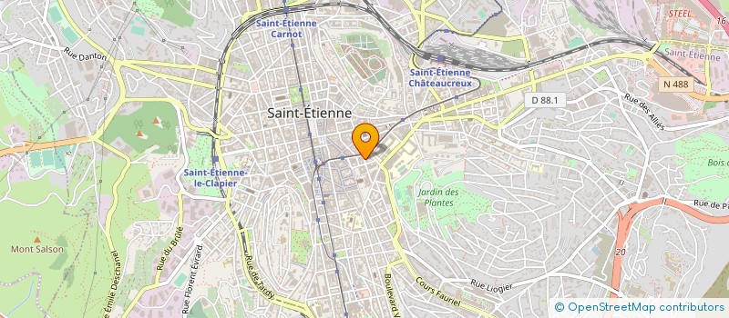 localisation de l'entreprise STE EXPLOIT TRANSPORTS CHAZOT à SAINT-ETIENNE