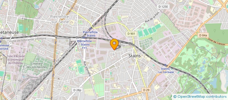 localisation de l'entreprise STE EXPLOITA DES ETS MECAPE à STAINS