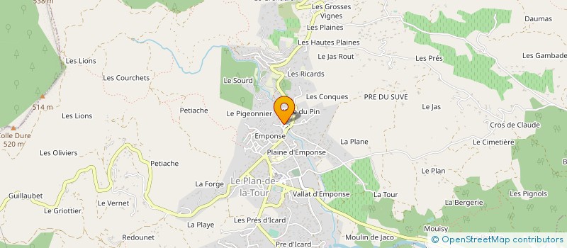 localisation de l'entreprise STE EXPLOITATION BAGUR à LE PLAN-DE-LA-TOUR